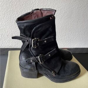 Black Women's Ankle Boots 36 6.5 - 7